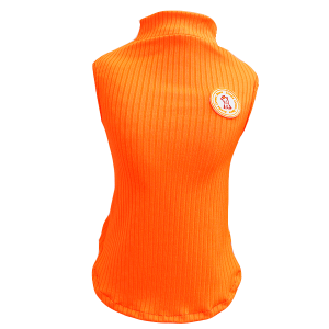 Regata Canelada Laranja Neon
