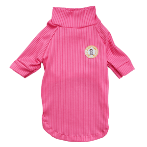 Camiseta Canelada Rosa Chiclete