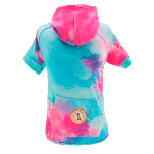 Camiseta Tie Dye Capuz Azul