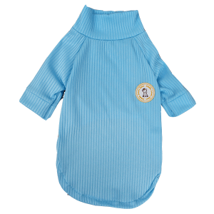 Camiseta Canelada Azul Bebê