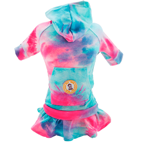 Conjunto Saia Tie Dye Azul