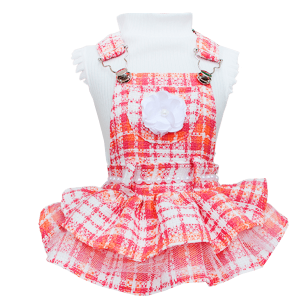 Jardineira Tweed Rosa