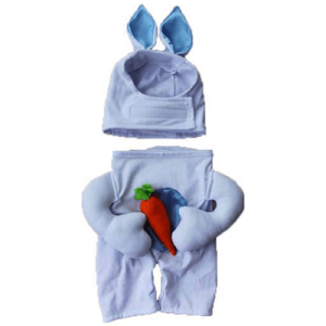 Fantasia Coelho Azul Braços