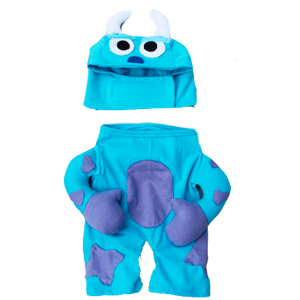Fantasia Monstro Azul Braços Masc