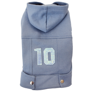 Jaqueta Moletom Azul Jeans