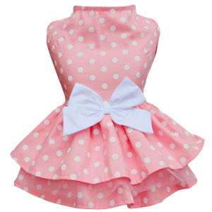 Vestido Bolinha Rosa