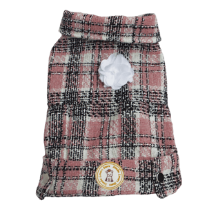 Jaqueta Tweed Rosa Bebê CROPPED