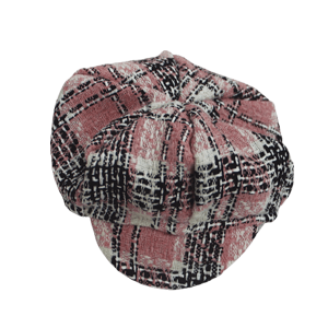 Boina Tweed Rosa Bebê