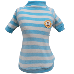Camiseta Plush Listrado Azul