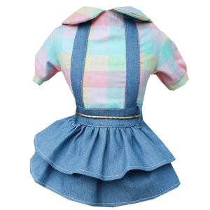 Saia c/ Camisa Xadrez Color