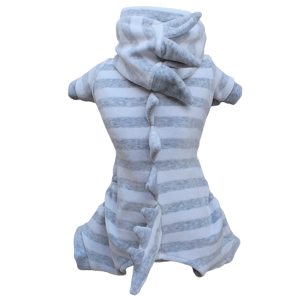 Dino Plush Listrado Cinza Mescla