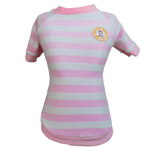 Camiseta Plush Listrado Rosa