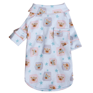 Pijama 2 Patas Ursinho Oculos Rosa
