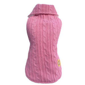 Colete Tricot Rosa Chiclete