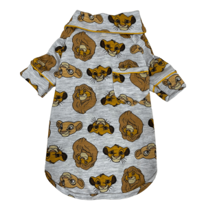Pijama 2 Patas Rei Leão Cinza