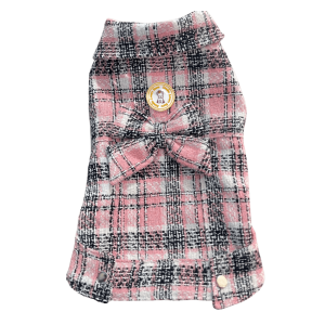 Jaqueta Tweed Rosa Bebê