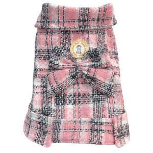 Jaqueta Tweed Rosa Bebê Cropped