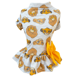 Vestido Rei Leão Cinza