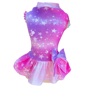 Vestido Barbie Color S/ Manga