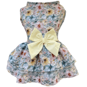 Vestido Flor Bordada