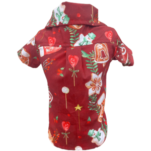 Camisa Gingerbread Natal Vinho