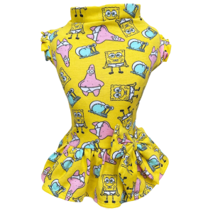 Vestido Bob Esponja Amarelo