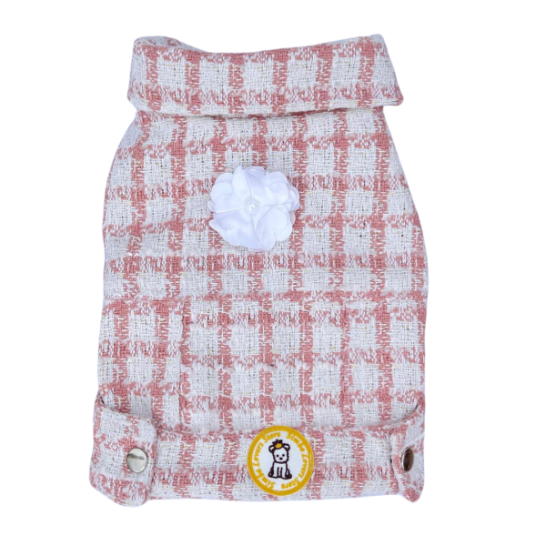 Jaqueta Tweed CROPPED Rosa Bebê - Imagem 1