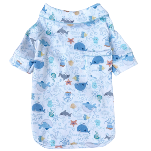 Pijama 2 Patas Fundo do Mar Azul