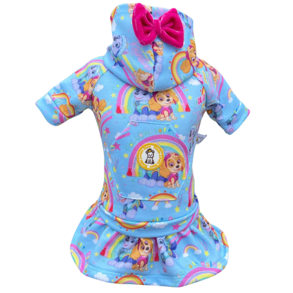 Conjunto Esporte Patrulha Canina Arco Íris Fem (LAÇO DO PROPRIO TECIDO ESTAMPADO) - Imagem 1