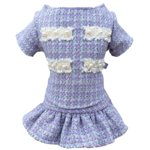 Vestido Tweed Lilás 2