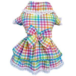 Vestido Xadrez Colorido