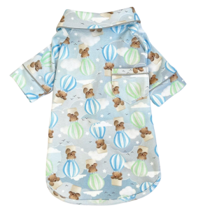 Pijama 2 Patas Ursinho Balão Azul