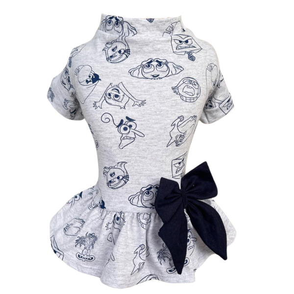 Vestido Divertidamente Cinza - Imagem 1
