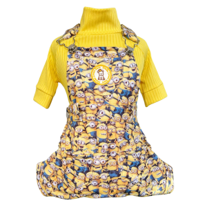 Jardineira Moletom Minion Masc