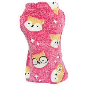 Colete Fleece Raposa Rosa Brilha no Escuro