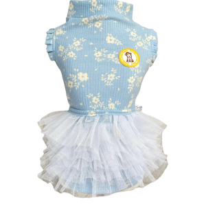 Regata com Tule Florzinha Azul