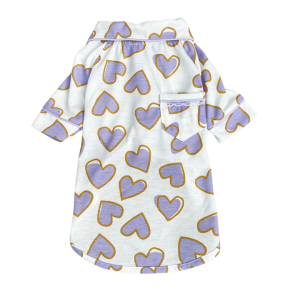 Pijama 2 Patas Coração Lilás