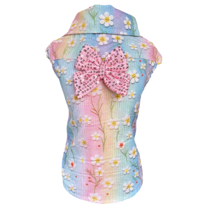 Camisa Regata Flores Borbadas Color Fem