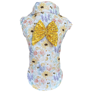Camisa Regata Jardim Abelhinha Aquarela Fem