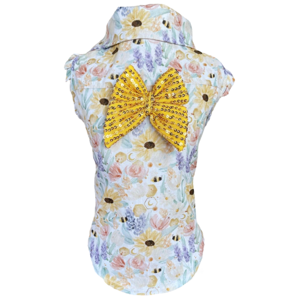 Camisa Regata Jardim Abelhinha Aquarela Fem - Imagem 1