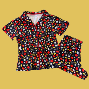 Pijama Adulto Mickey Partes Feminino
