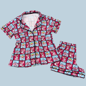 Pijama Adulto Pantera Cor de Rosa Feminino