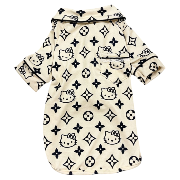 Pijama 2 Patas Hello Kitty Bege - Imagem 1