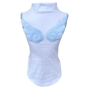 Regata Azul Bebê Asinhas Masc