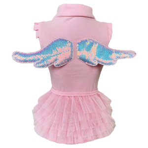 Regata com Tule Rosa Asinhas