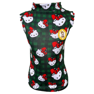 Regata Hello Kitty Xadrez Verde Fem