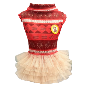 Regata Canelada com Tule Moana Vermelho