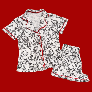 Pijama Adulto Hello Kitty Grande Vermelho Feminino