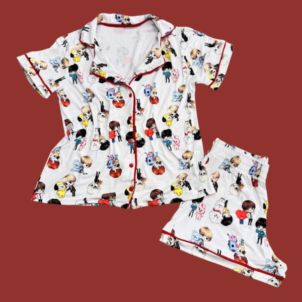 Pijama Adulto BTS Feminino - Imagem 1