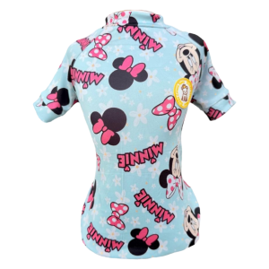 Camiseta UV Minnie Florzinha Azul